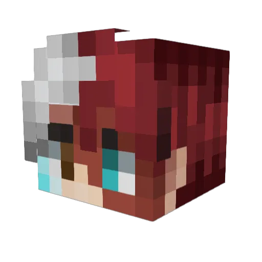 Tolondrones Minecraft avatar head, 3D render