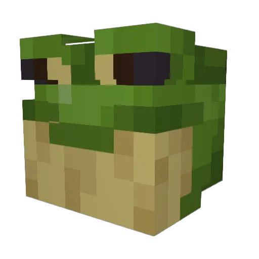 Toloszekes Minecraft avatar head, 3D render