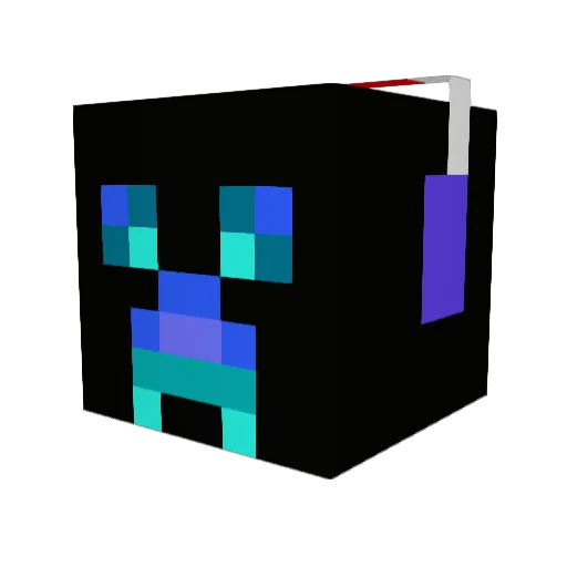 Tolp Minecraft avatar head, 3D render