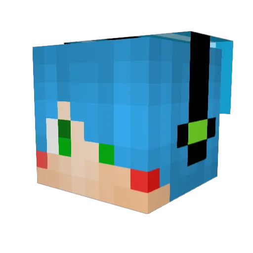 Tolster Minecraft avatar head, 3D render