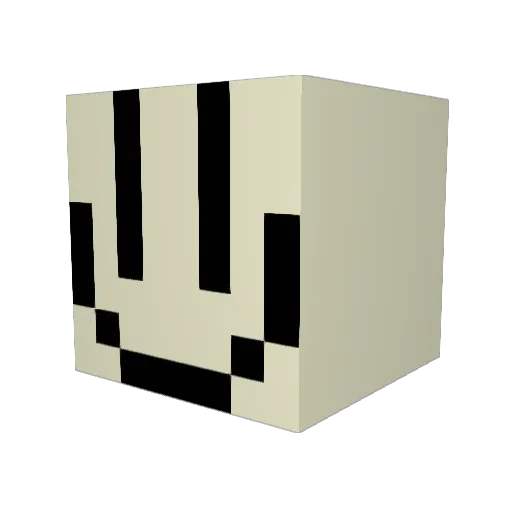 Toltech Minecraft avatar head, 3D render