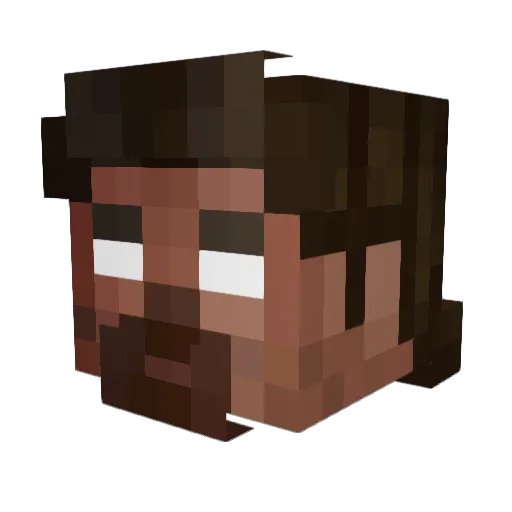 Tom2761 Minecraft avatar head, 3D render