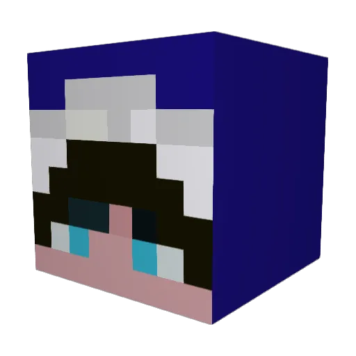 Tom57392 Minecraft avatar head, 3D render
