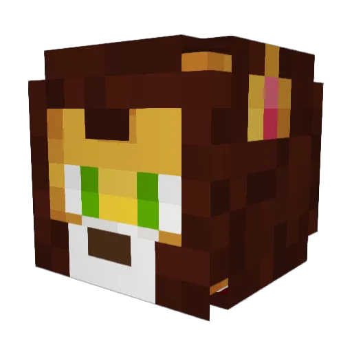 Tom730 Minecraft avatar head, 3D render