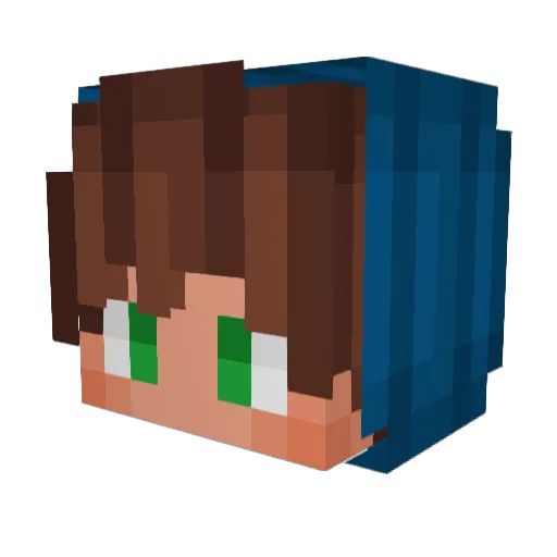 Tom901 Minecraft avatar head, 3D render