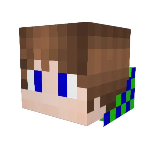Tom93912 Minecraft avatar head, 3D render