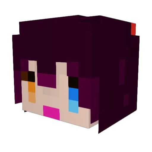 Tom96da Minecraft avatar head, 3D render