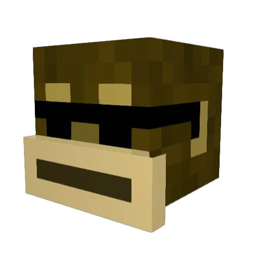 TomAllyn Minecraft avatar head, 3D render