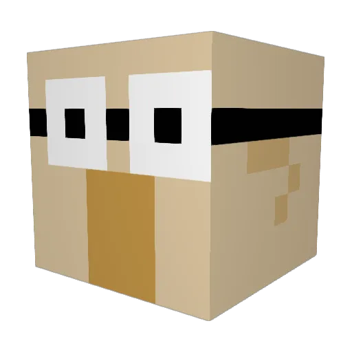 TomAlv Minecraft avatar head, 3D render
