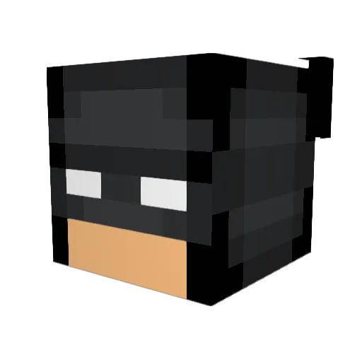 TomApollo Minecraft avatar head, 3D render