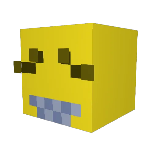TomDaBomb666 Minecraft avatar head, 3D render