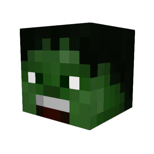 TomEdmonds Minecraft avatar head, 3D render
