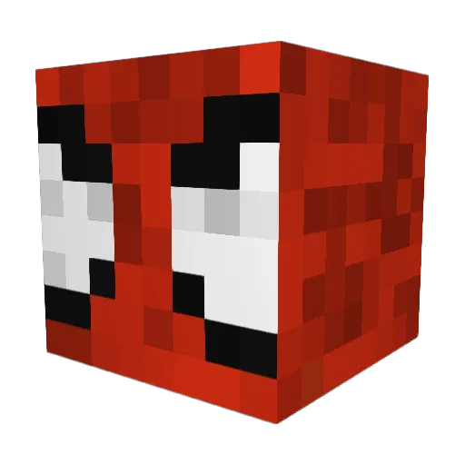 TomGino Minecraft avatar head, 3D render