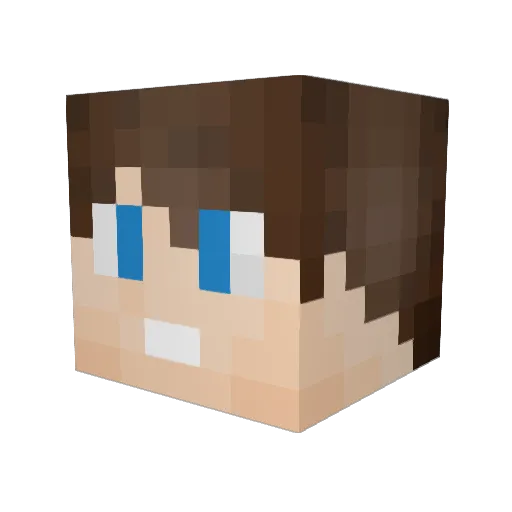 TomGrande Minecraft avatar head, 3D render