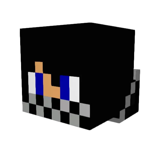 TomGsG Minecraft avatar head, 3D render