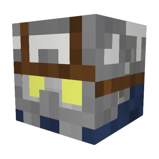 TomHollow Minecraft avatar head, 3D render