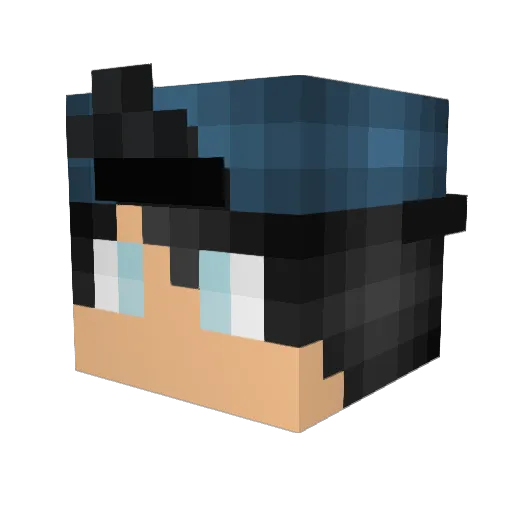 TomJ7531 Minecraft avatar head, 3D render