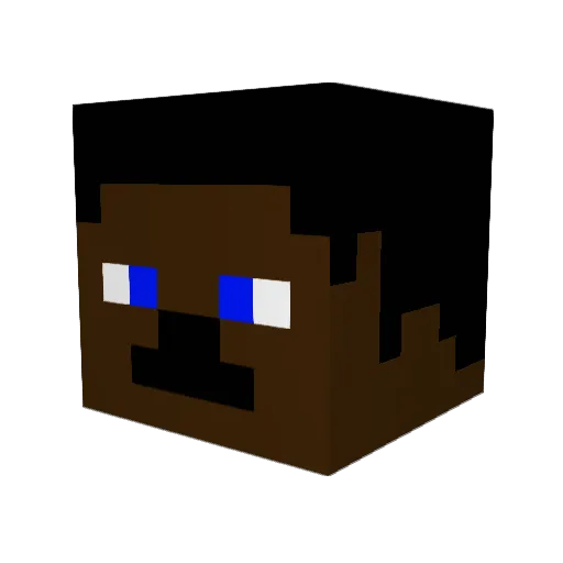 TomJacob Minecraft avatar head, 3D render