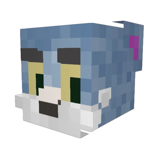 TomJerry001 Minecraft avatar head, 3D render
