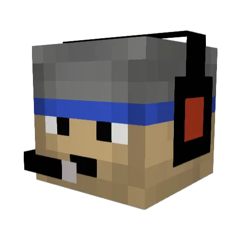 TomJones107 Minecraft avatar head, 3D render