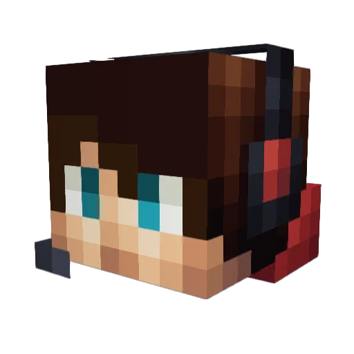 TomKnox Minecraft avatar head, 3D render