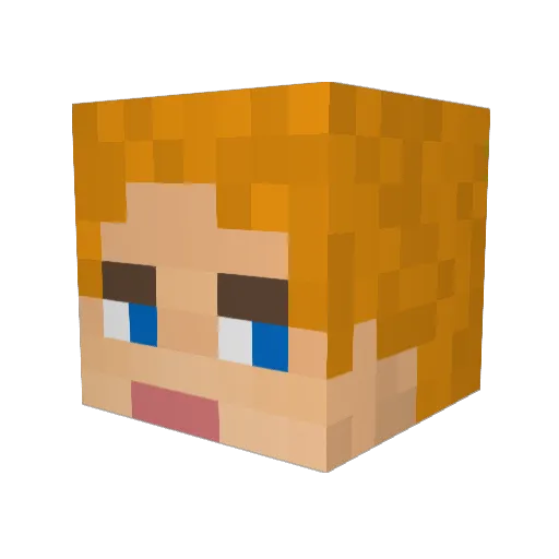 TomKroker Minecraft avatar head, 3D render