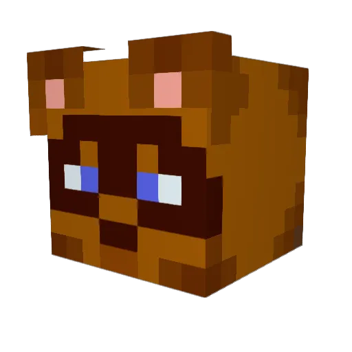 TomNookenheimer Minecraft avatar head, 3D render