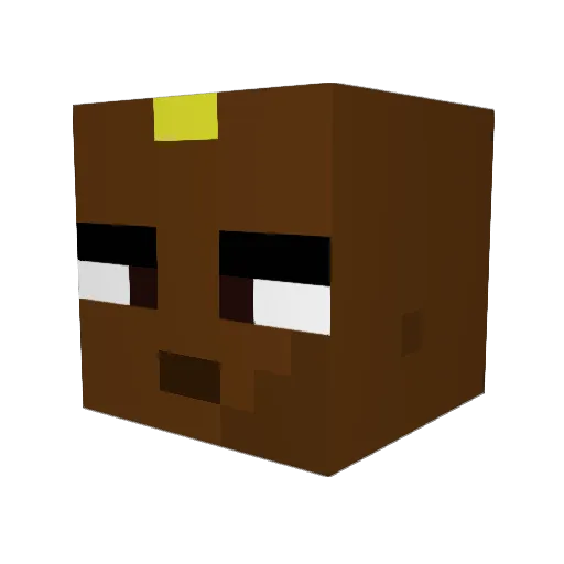 TomOBrien123 Minecraft avatar head, 3D render
