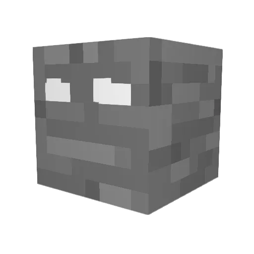 TomPenfold Minecraft avatar head, 3D render