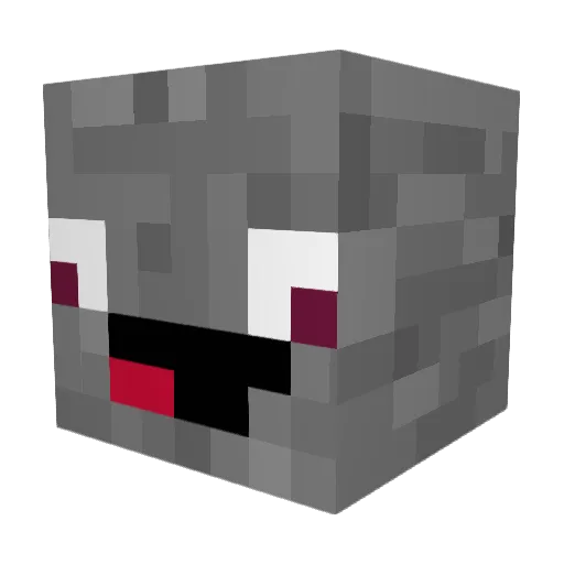 TomSchmelzer Minecraft avatar head, 3D render