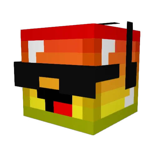 TomShorty06 Minecraft avatar head, 3D render