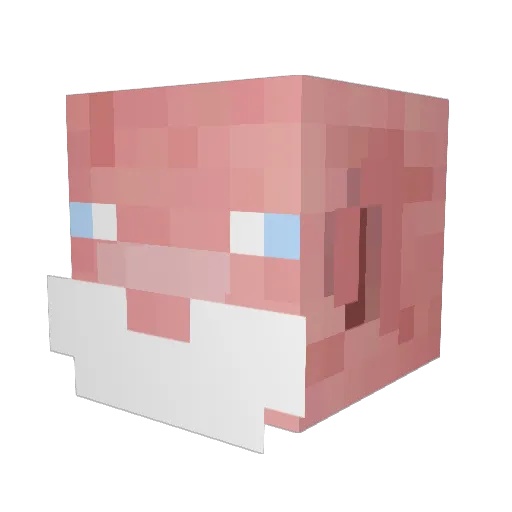 TomTee22 Minecraft avatar head, 3D render