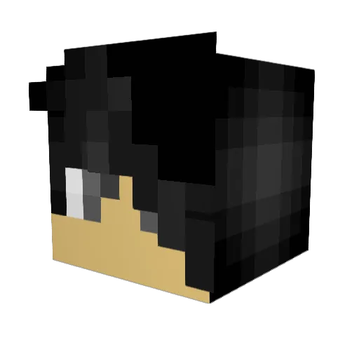 TomTheBat Minecraft avatar head, 3D render