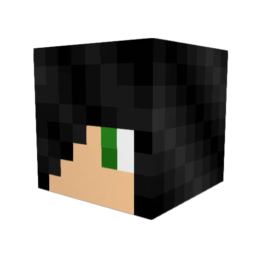 TomTheCreeper05 Minecraft avatar head, 3D render