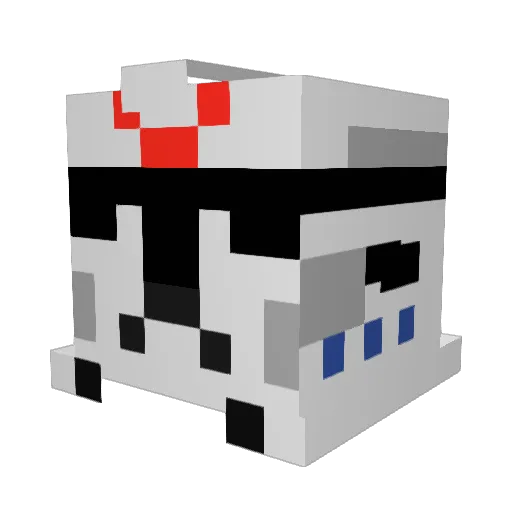 TomTom7128 Minecraft avatar head, 3D render
