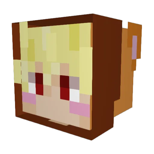 TomTomlebg Minecraft avatar head, 3D render