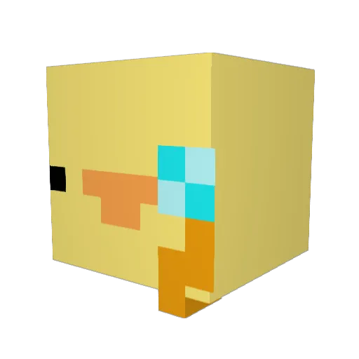TomTor6 Minecraft avatar head, 3D render