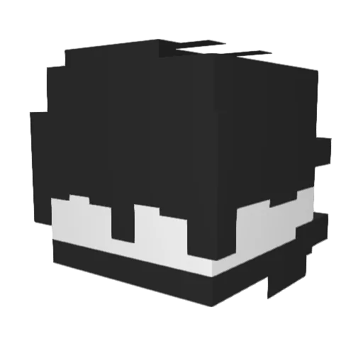 TomWeakWrists Minecraft avatar head, 3D render