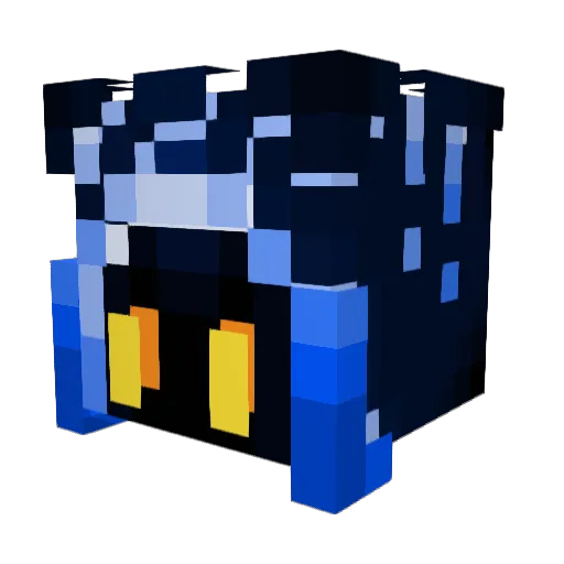TomWolff69 Minecraft avatar head, 3D render