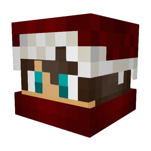 Tom_Beach Minecraft avatar head, 3D render