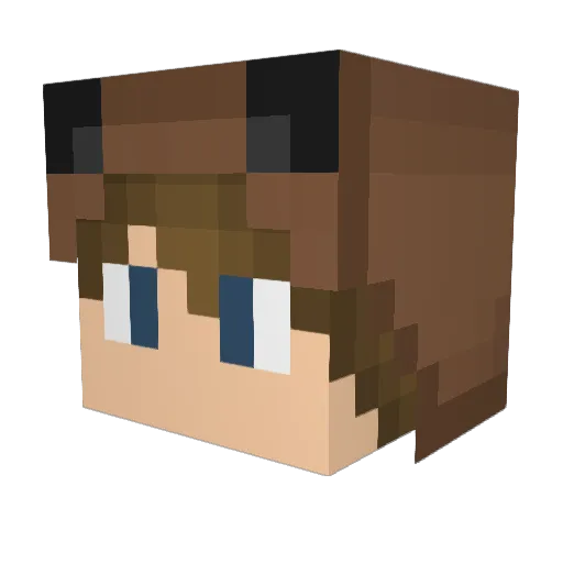 Tom_esen Minecraft avatar head, 3D render