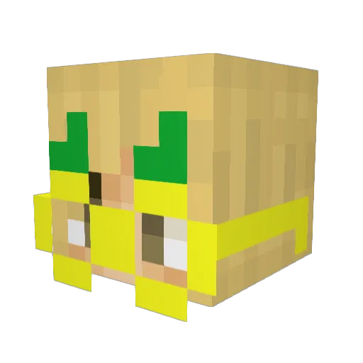 Tom_nimo Minecraft avatar head, 3D render