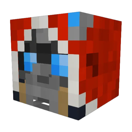 Tom_tim_tam Minecraft avatar head, 3D render