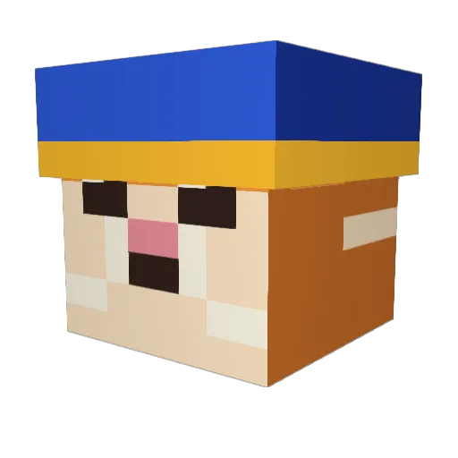 Tom_tomcat85 Minecraft avatar head, 3D render