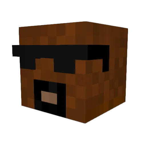 Tomaan Minecraft avatar head, 3D render