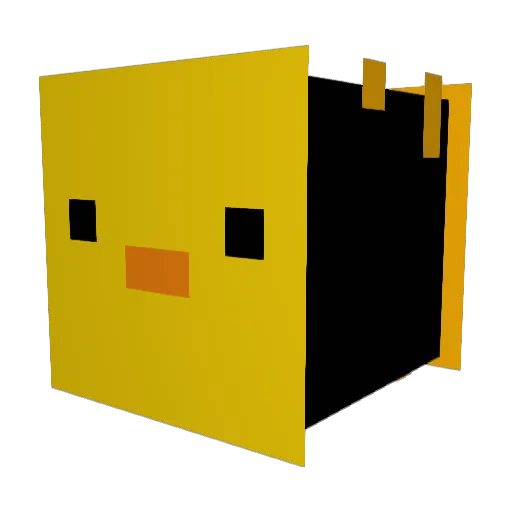 Tomacose Minecraft avatar head, 3D render