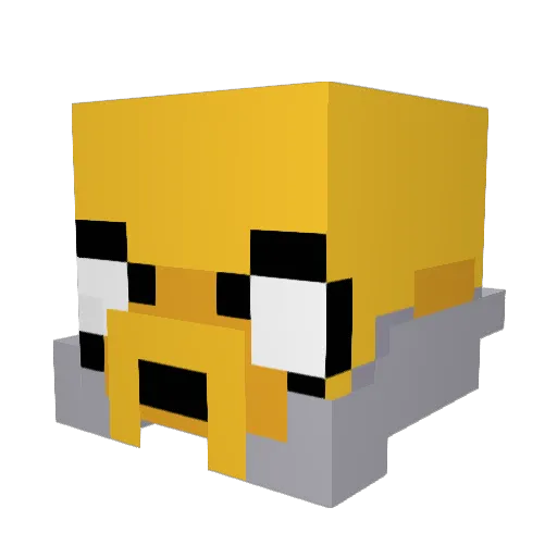 Tomas42 Minecraft avatar head, 3D render