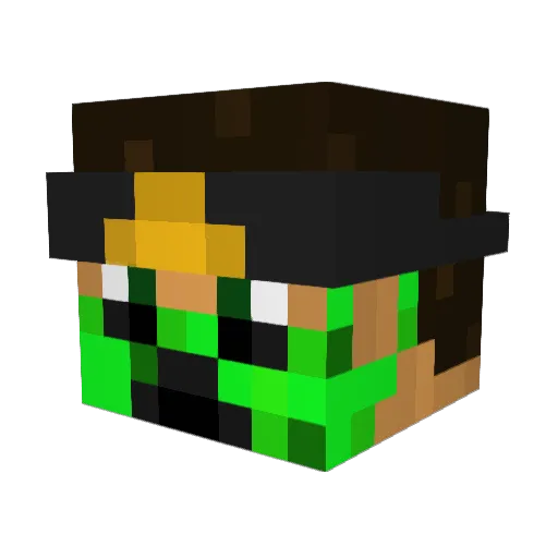 TomasGamer11 Minecraft avatar head, 3D render