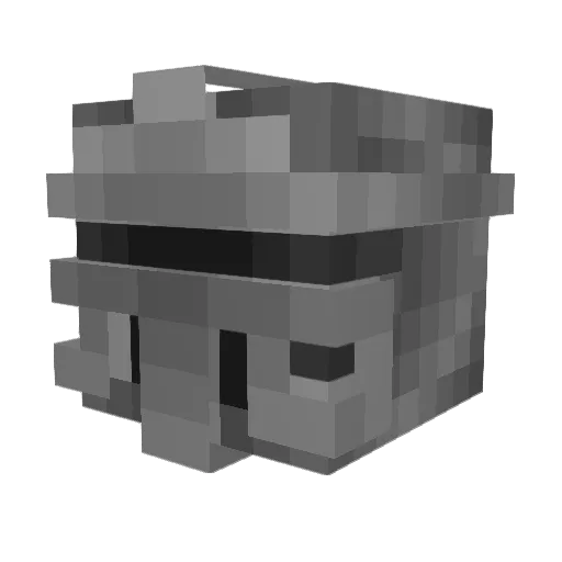 Tomas_White Minecraft avatar head, 3D render