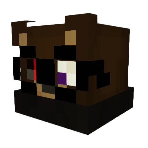 Tomasio3_0_ Minecraft avatar head, 3D render